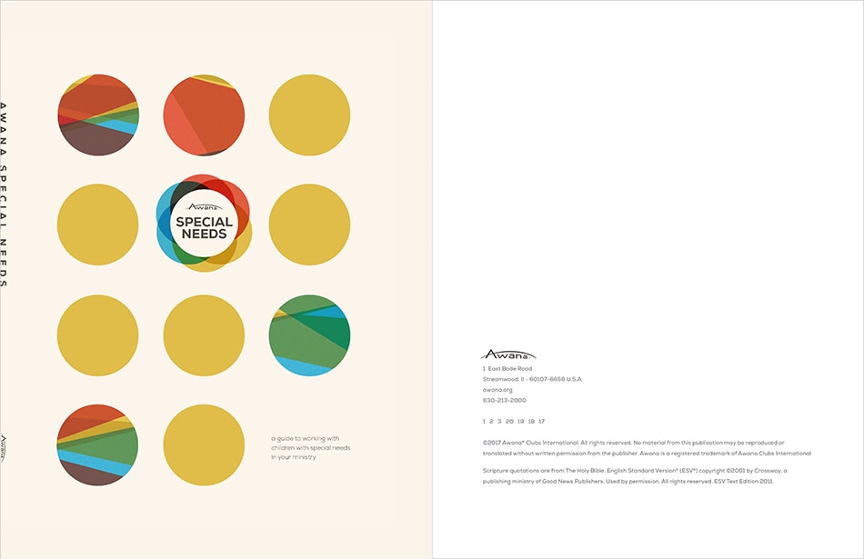 Awana Special Needs Guide Cover and Copyright