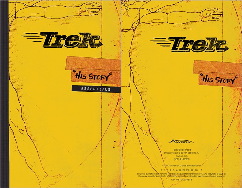 AwanaYM Trek His Story Essentials - Cover and Copyright