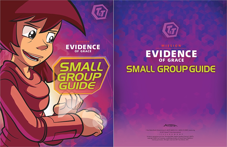 Awana T&T Evidence Grace Small Group Guide Cover and Copyright