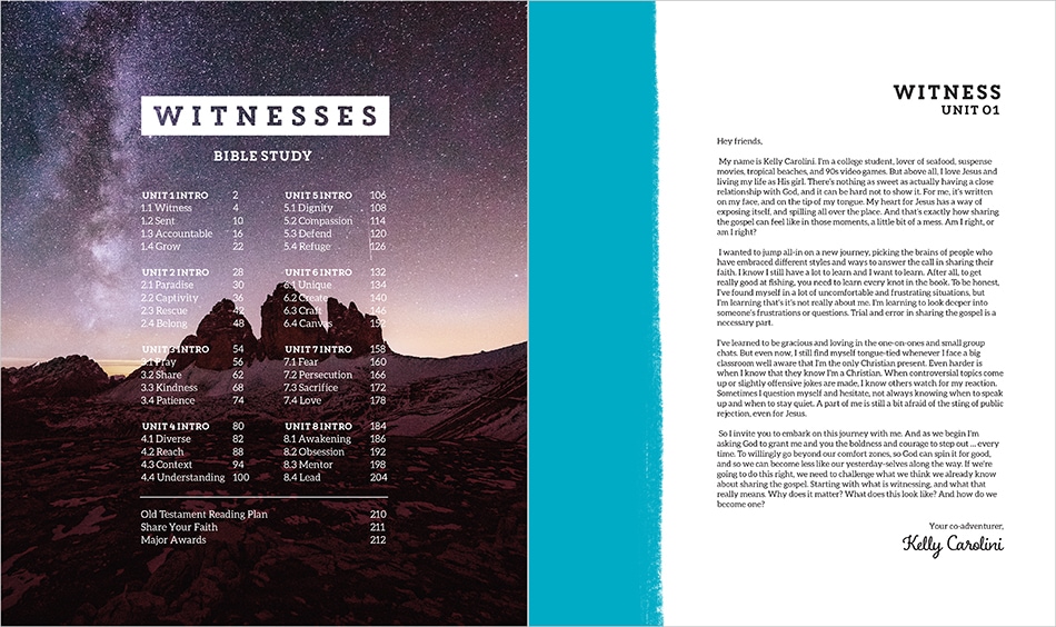 Table of Contents and Letter