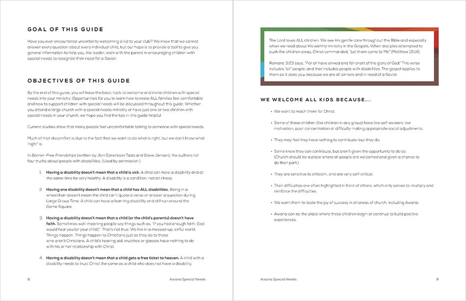 Sample Chapter page 8 and 9