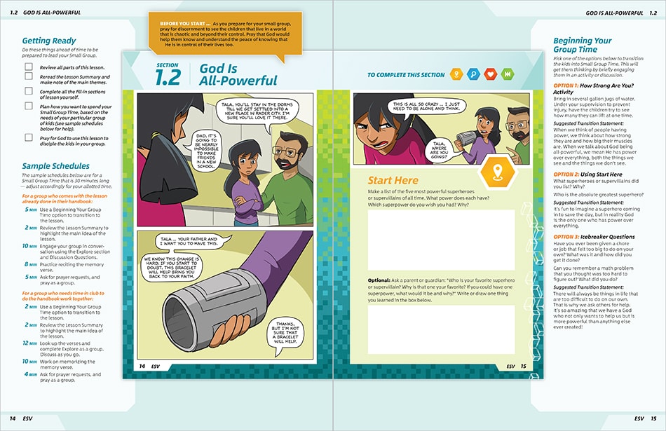Sample Lesson - pages 14 and 15