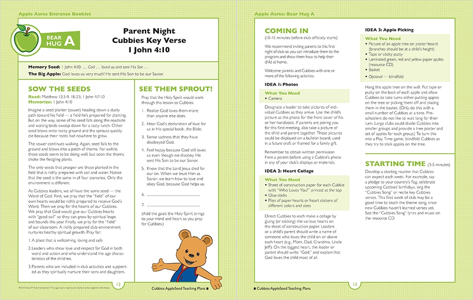 Bear Hug A, Pages 12 and 13