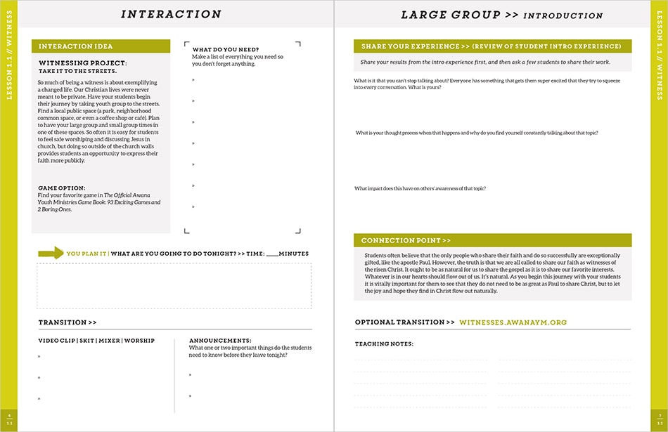 Sample Lesson page 6 and 7