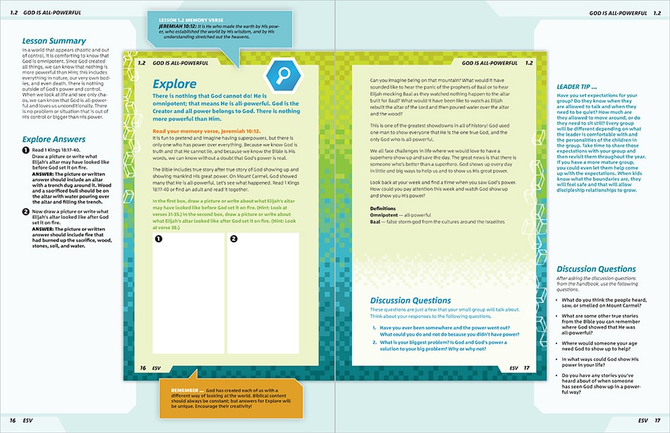 Sample Lesson - pages 16 and 17