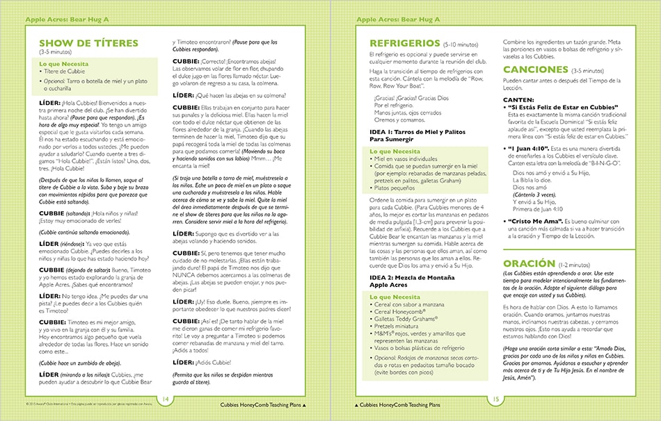 Sample Lesson page 14 and 15