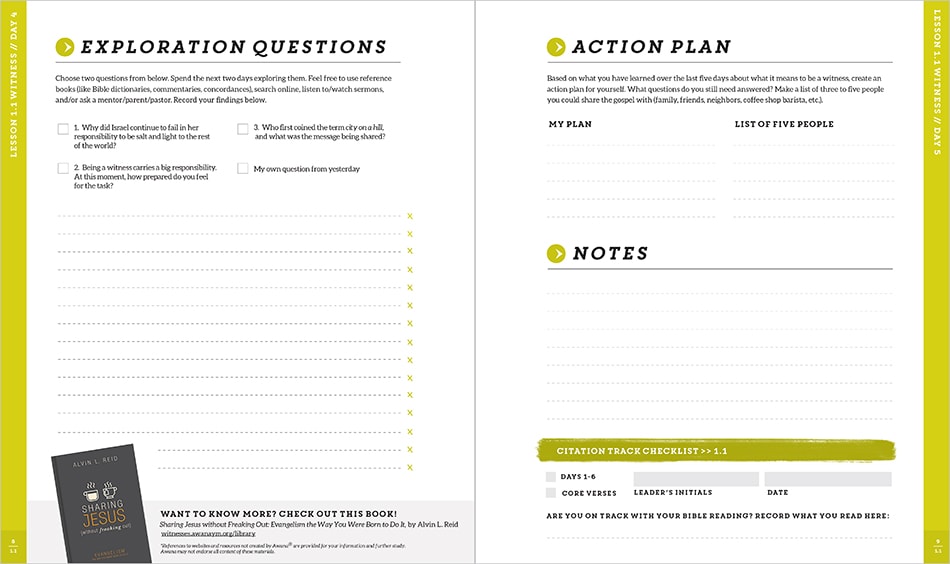 Sample Lesson page 8 and 9