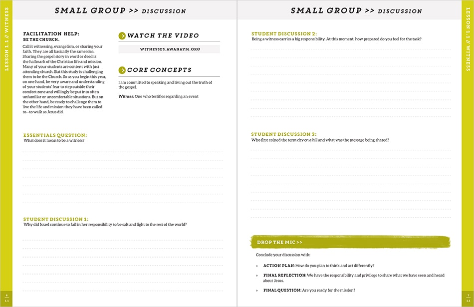 Sample Lesson page 6 and 7