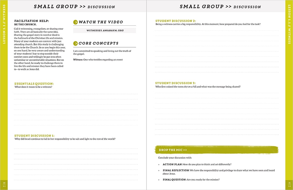Sample Lesson page 10 and 11