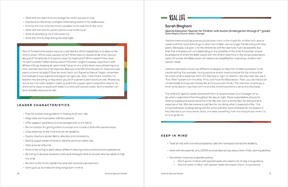 Sample Chapter page 16 and 17