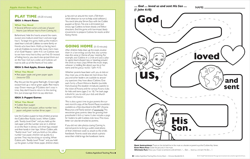 Bear Hug A, Pages 18 and 19