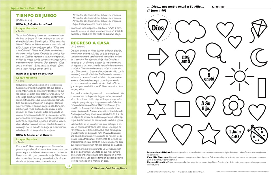 Sample Lesson page 18 and 19