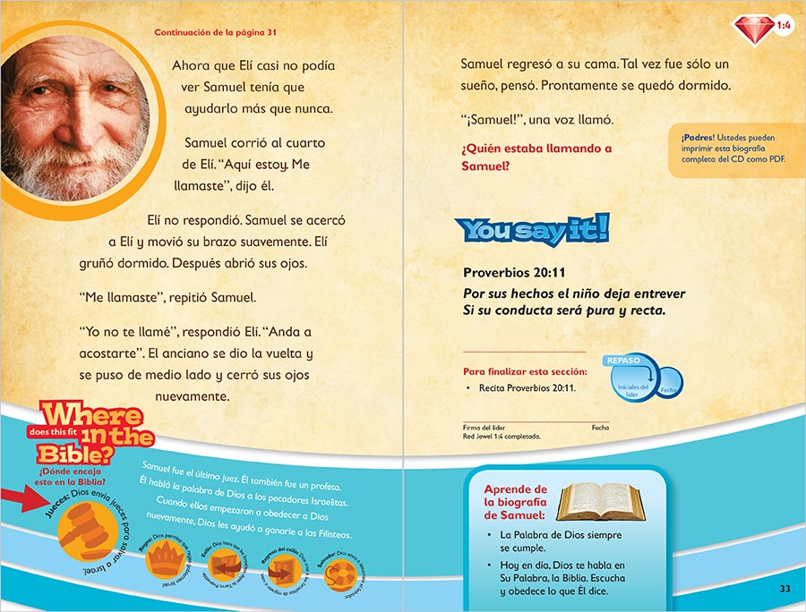Sample Lesson page 32 and 33