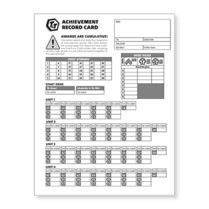 T&T Achievement Record Card 99863