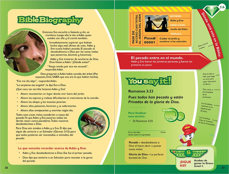 Sample Lesson page 38 and 39