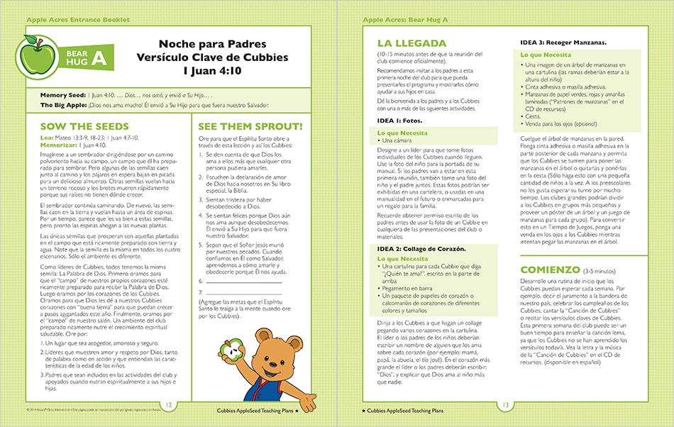 Sample Lesson page 12 and 13