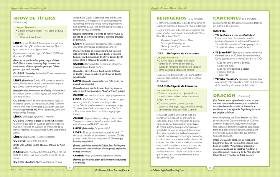 Sample Lesson page 14 and 15