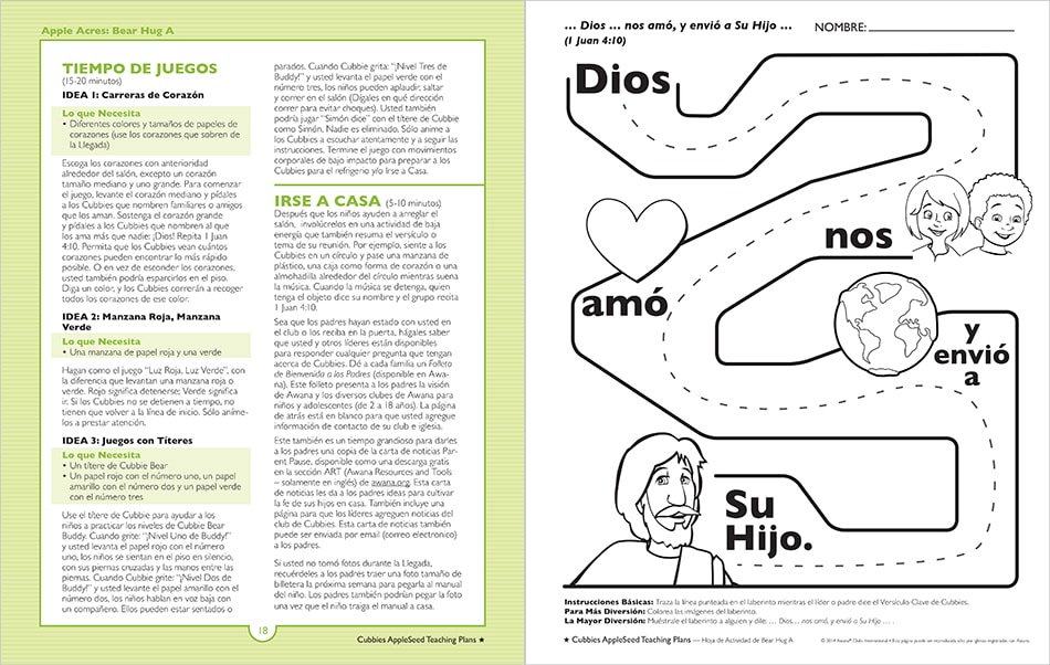 Sample Lesson page 18 and 19