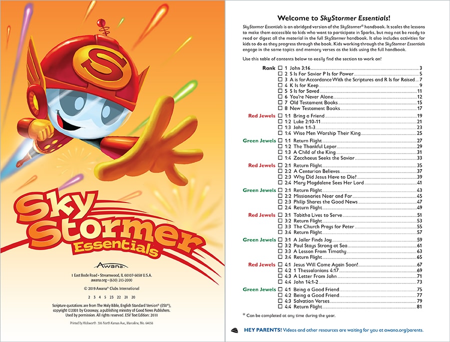 Copyright and Table of Contents
