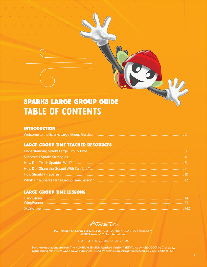 Sparks Small Group Guide – Awana